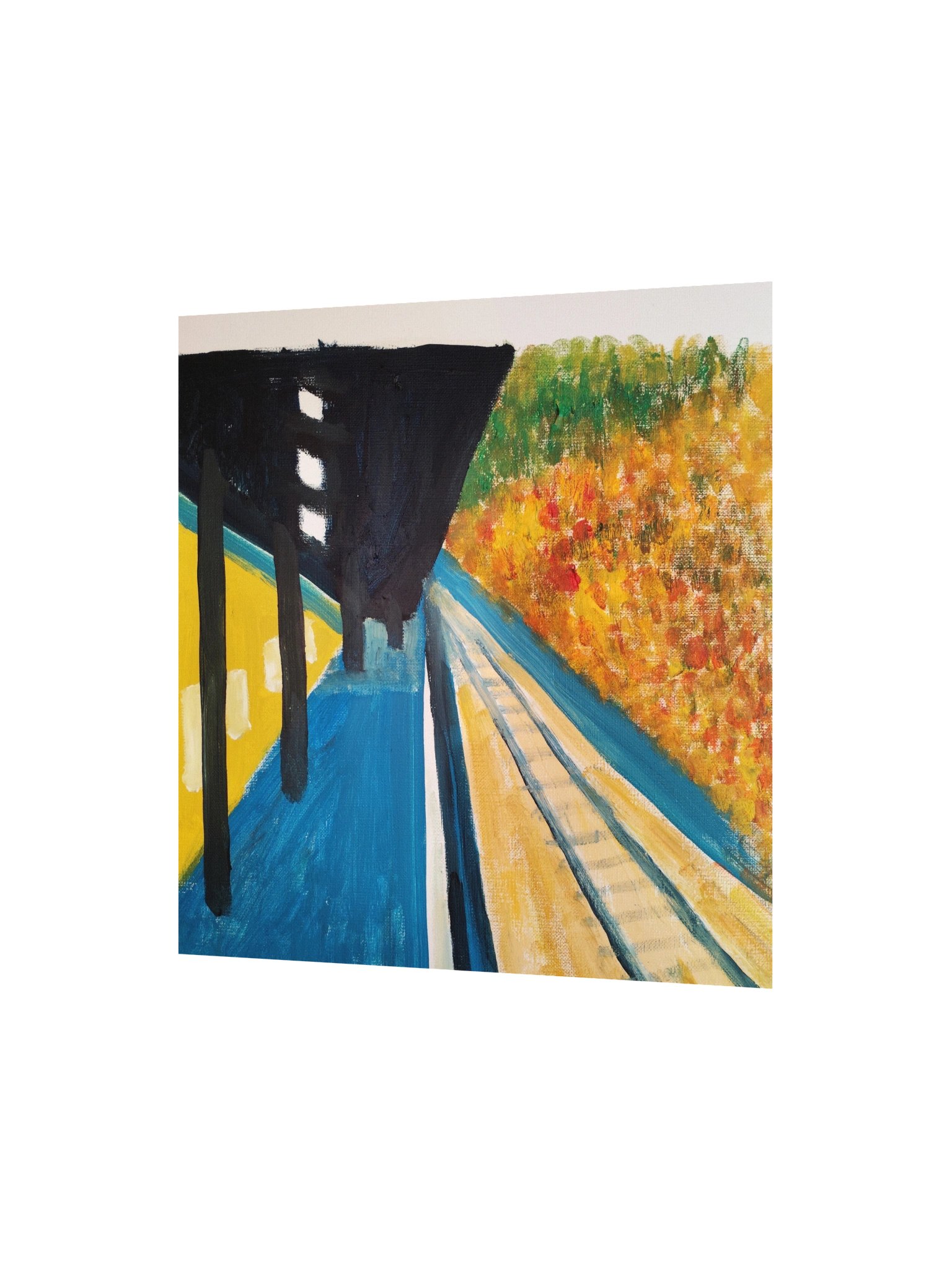 Poem "Station" Painting Paper Poster product image (2)