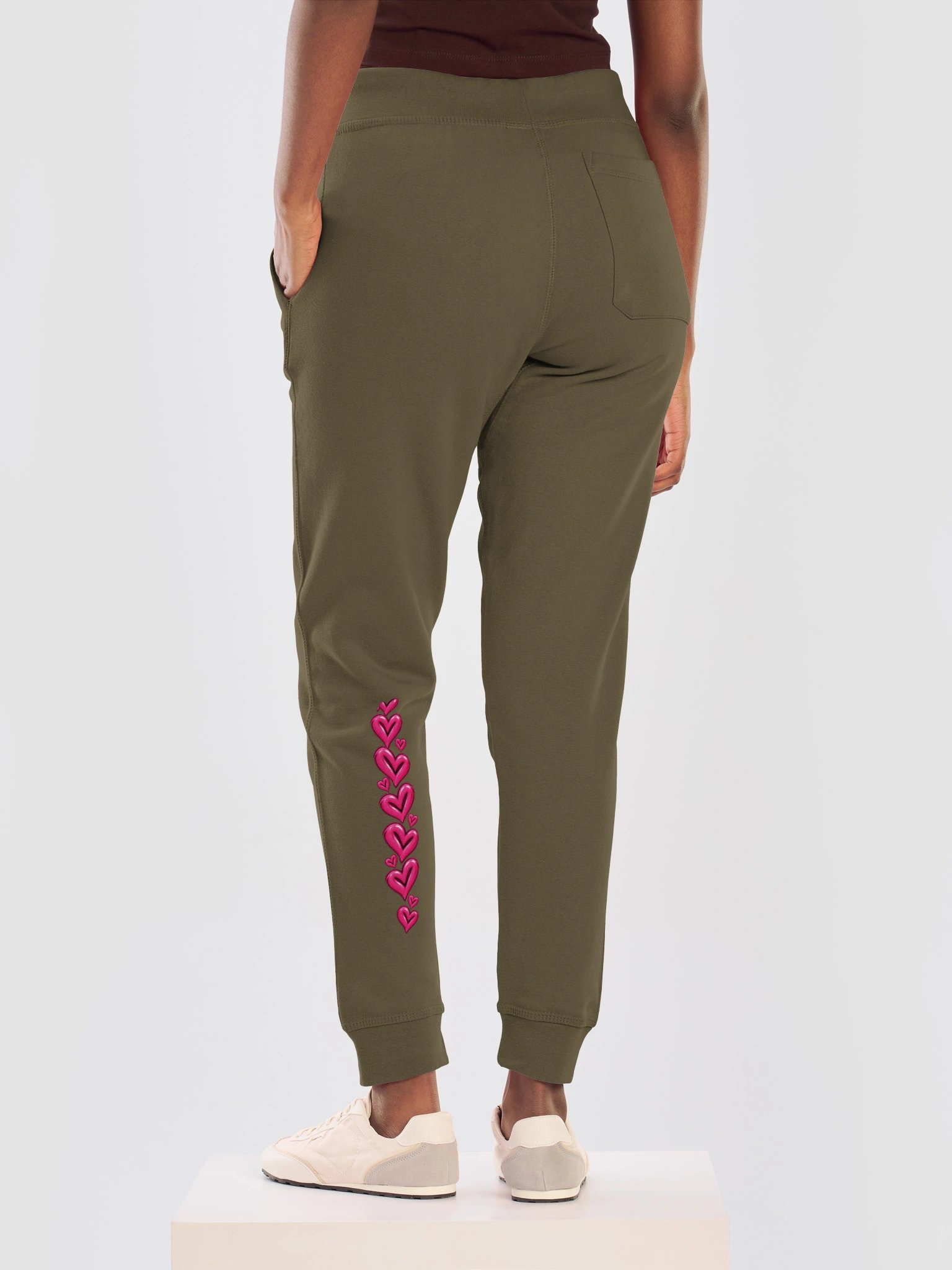 Pink Heart Vibe Fleece Joggers product image (34)