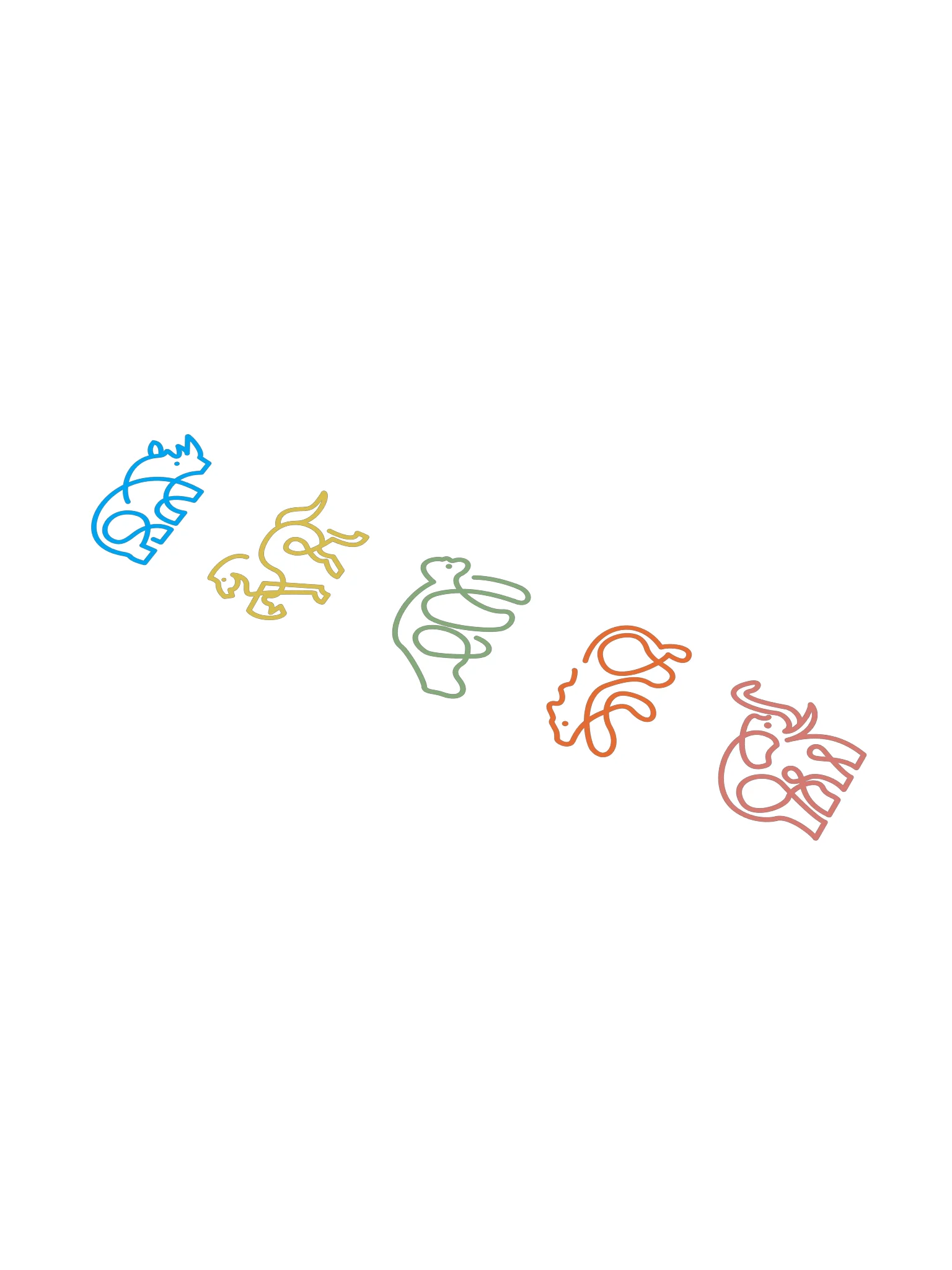 Centenario Animal Sticker Set product image (1)