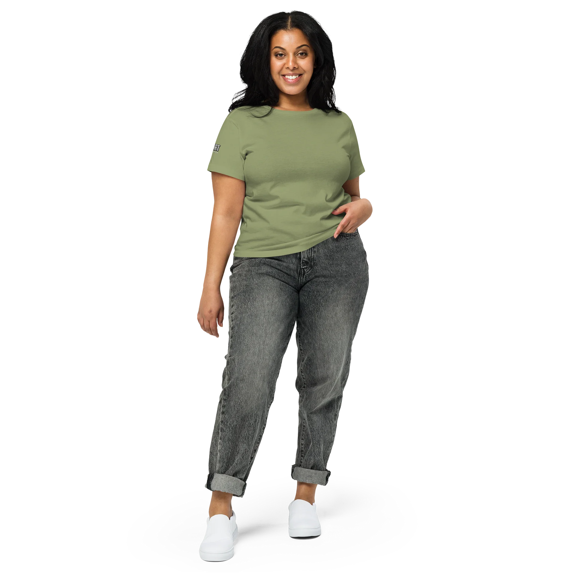 Embroidered Women's High-Waisted Tee- Shirt not Pants sleeve product image (47)