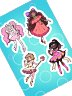 Oops! All PINK Magical Girls!