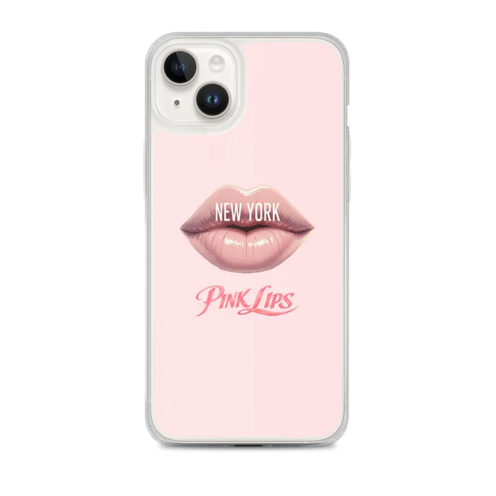New York Pink Lips iPhone Case by AdrenRush product image (1)