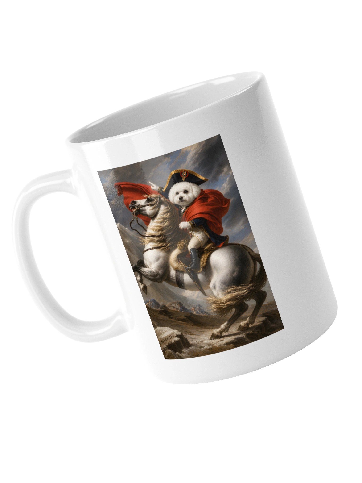 Bichon Napoleon Crossing the Alps Mug product image (5)