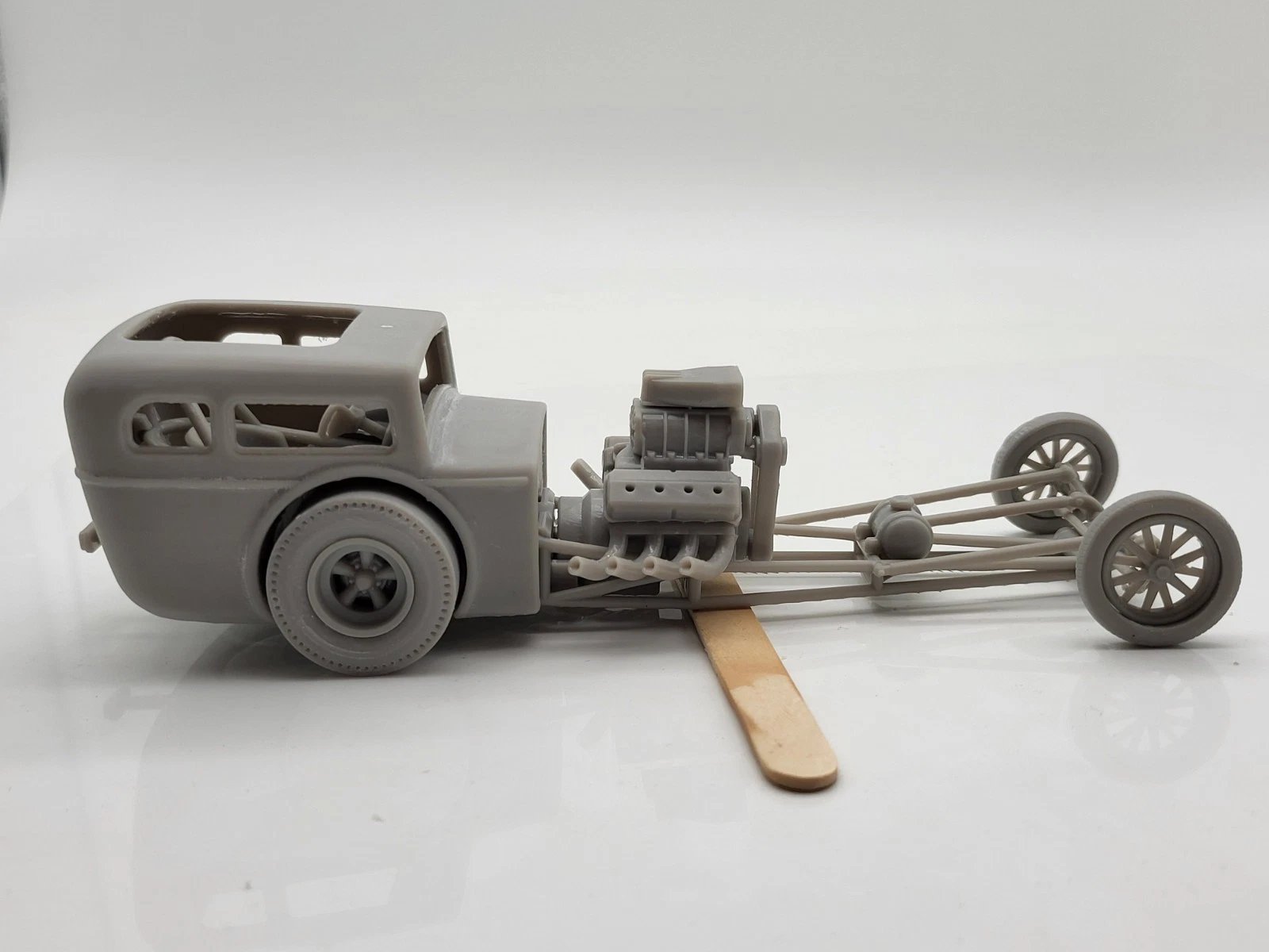 1950's Hot Rod Body Shell Old School Dragster 1/25 Scale Mode Kit product image (4)