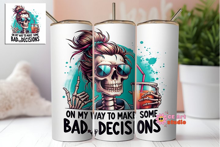 On My Way To Make Some Tumbler Wrap PNG product image (1)