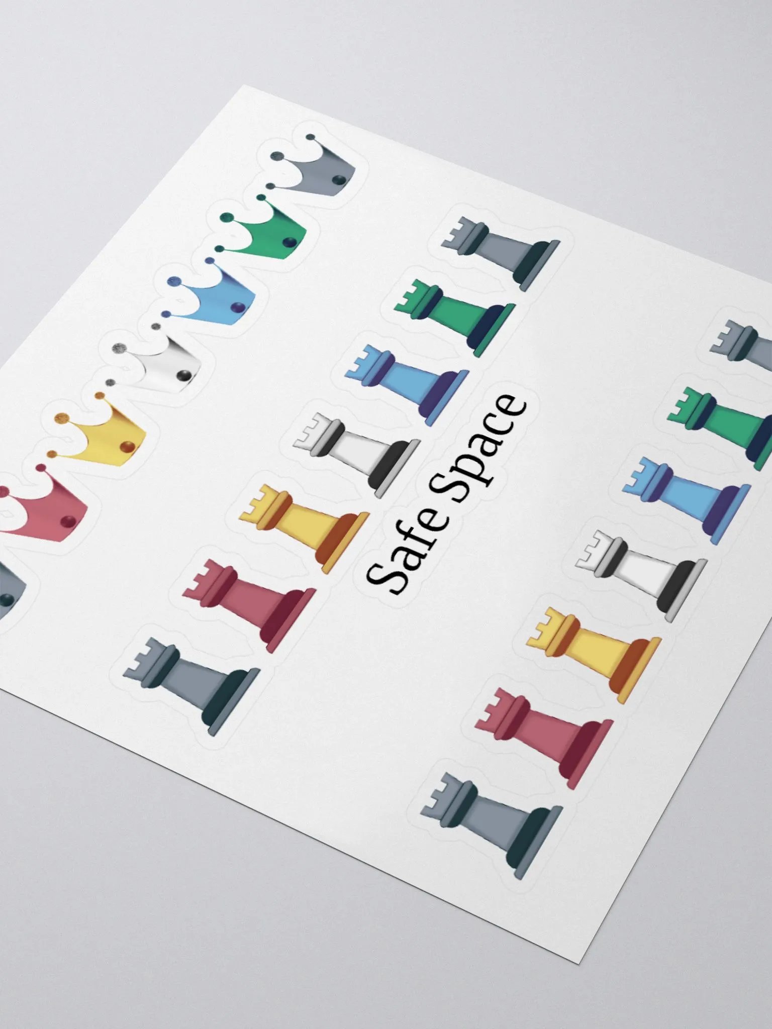Sticker Sheet: Disability Pride Safe Space product image (3)