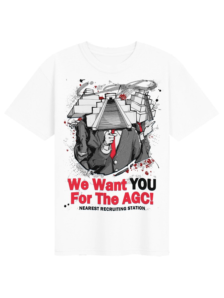 AGC RECRUIT TEE WHITE product image (1)