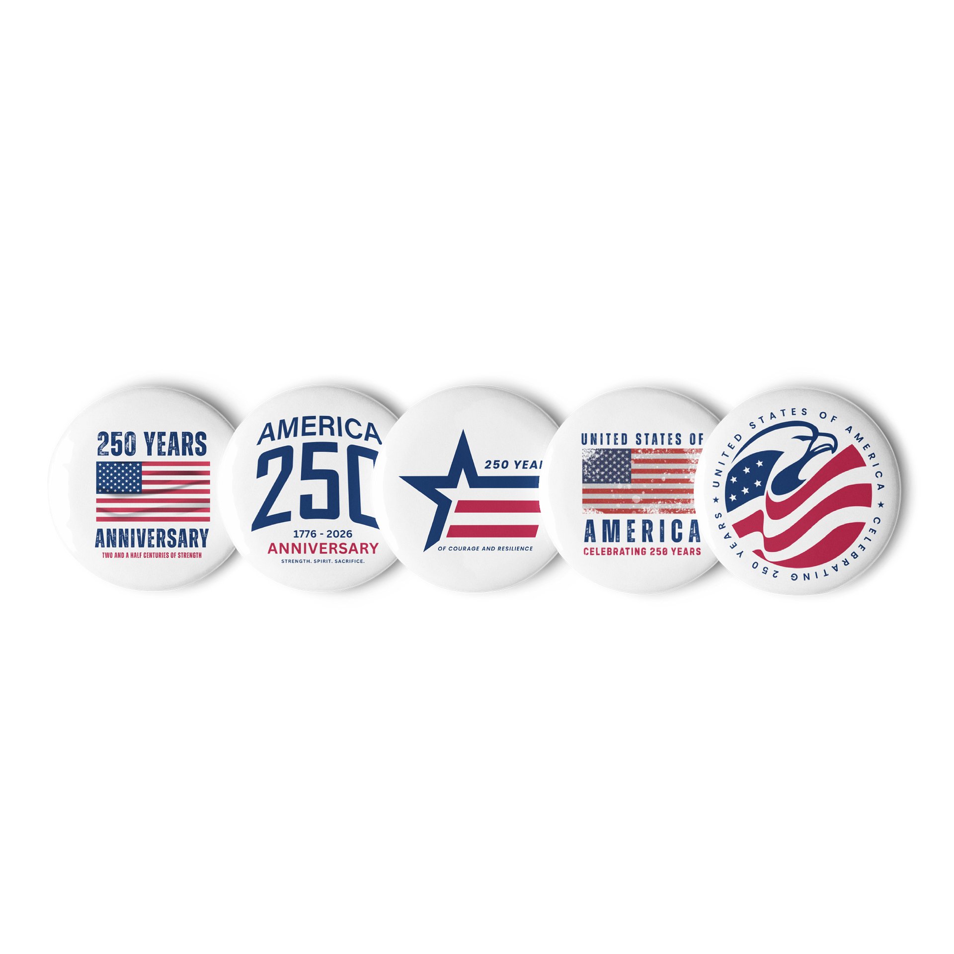 250 Years Anniversary Pin Button Set product image (1)