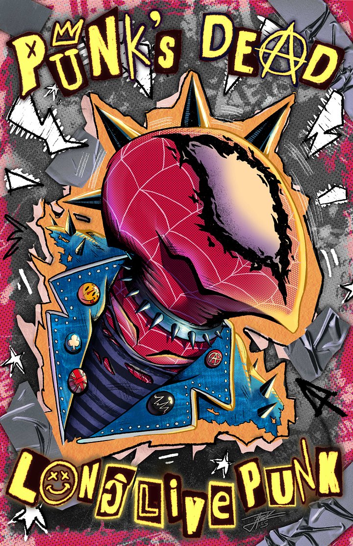 "Spider-Punk Tactics" | Spider-Man Art Print product image (2)