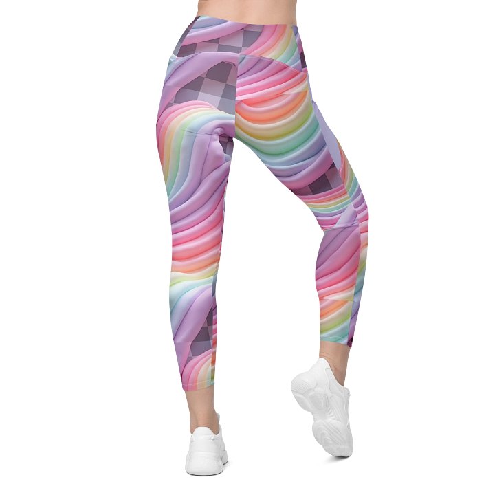 Pastel Wave All-Over Leggings with Pockets product image (2)