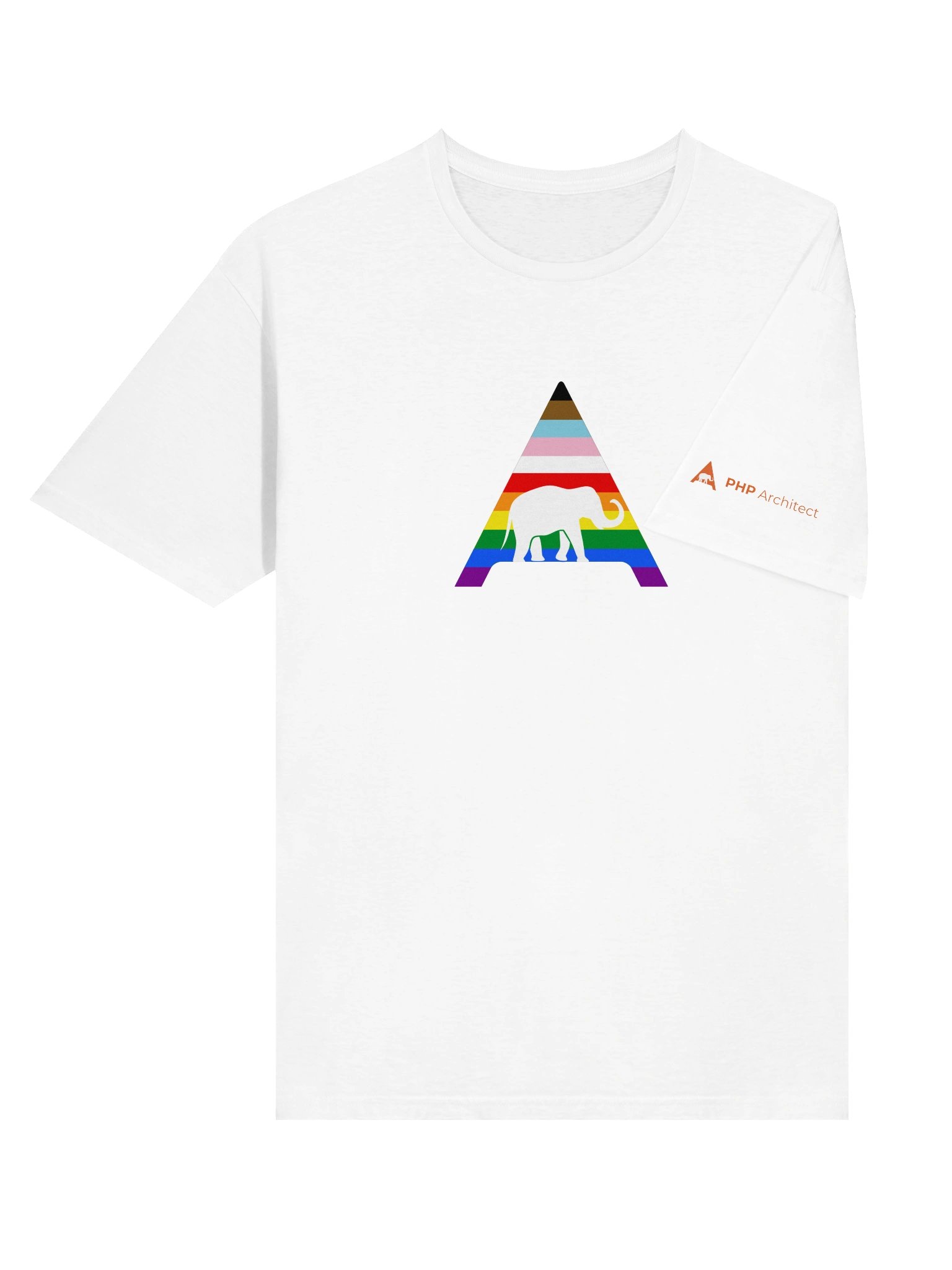 Rainbow ElePHPant Unisex T-Shirt (Light mode) product image (3)