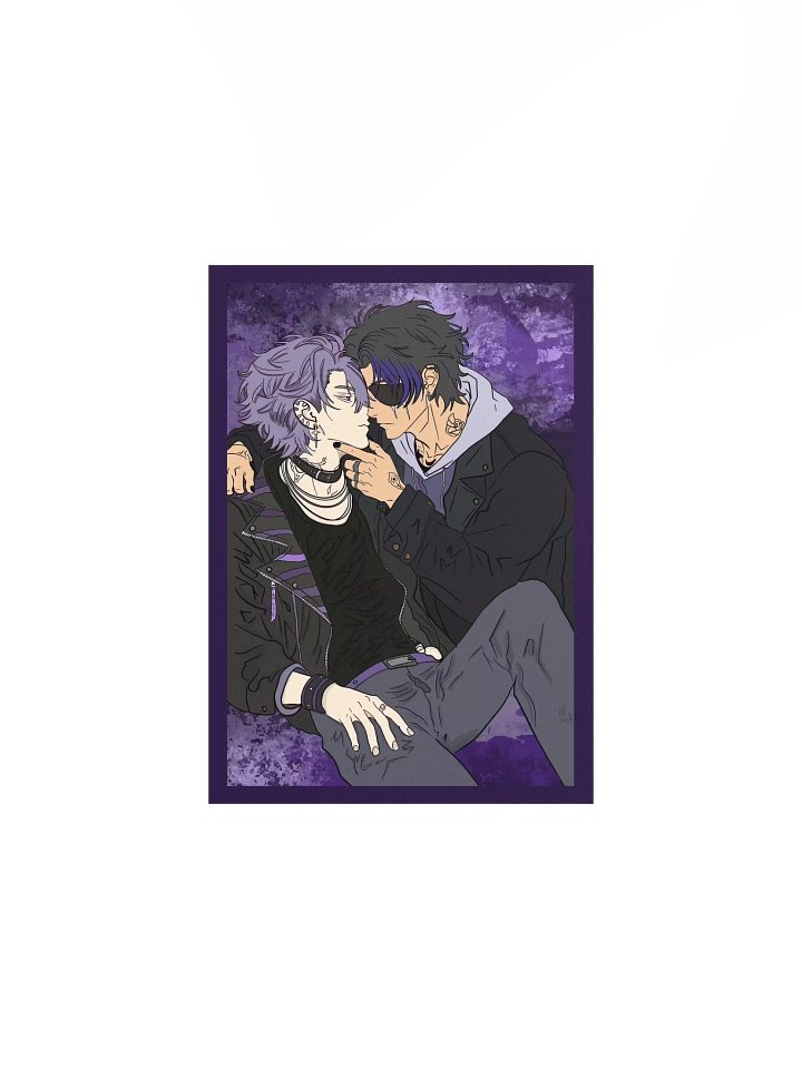 Lilac and Ink Vibrant Matte Poster Print product image (1)