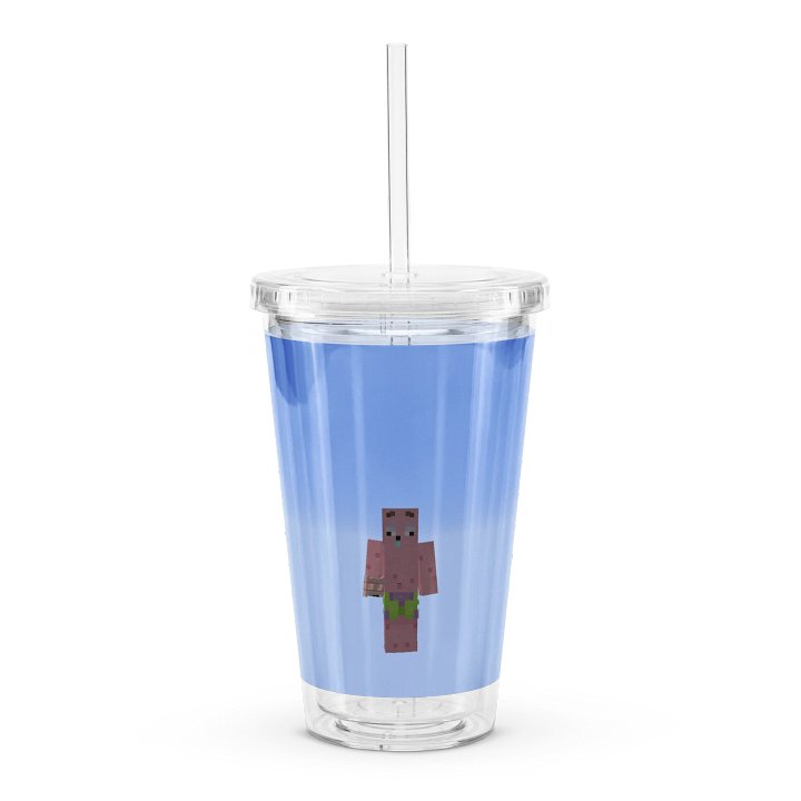 Pixelated Minecraft Avatar Clear Tumbler product image (1)