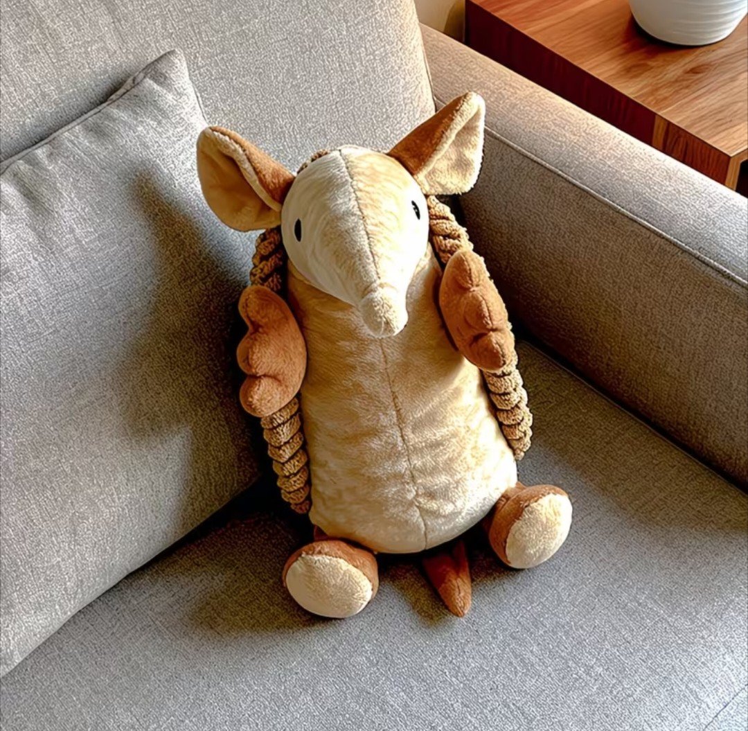 Cute XL Armadillo Durable Dog Chew Toy product image (3)
