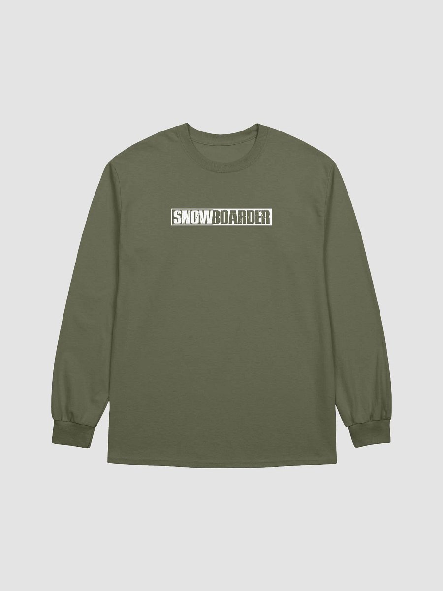 Snowboarder Lockup Logo | Long Sleeve Crew T-Shirt product image (13)