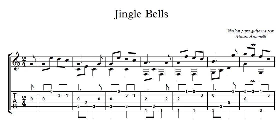 Jingle Bells - Partitura + Tabs product image (1)
