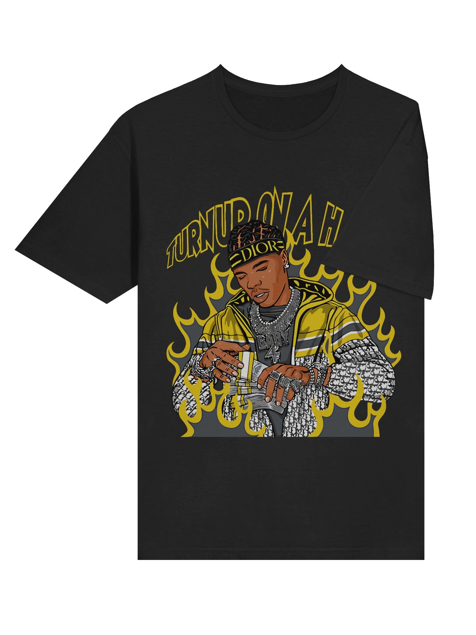 Flame King Money Stack T-Shirt - Unisex T-Shirt – Premium Printed T-Shirt for Everyday Casual & Streetwear product image (6)