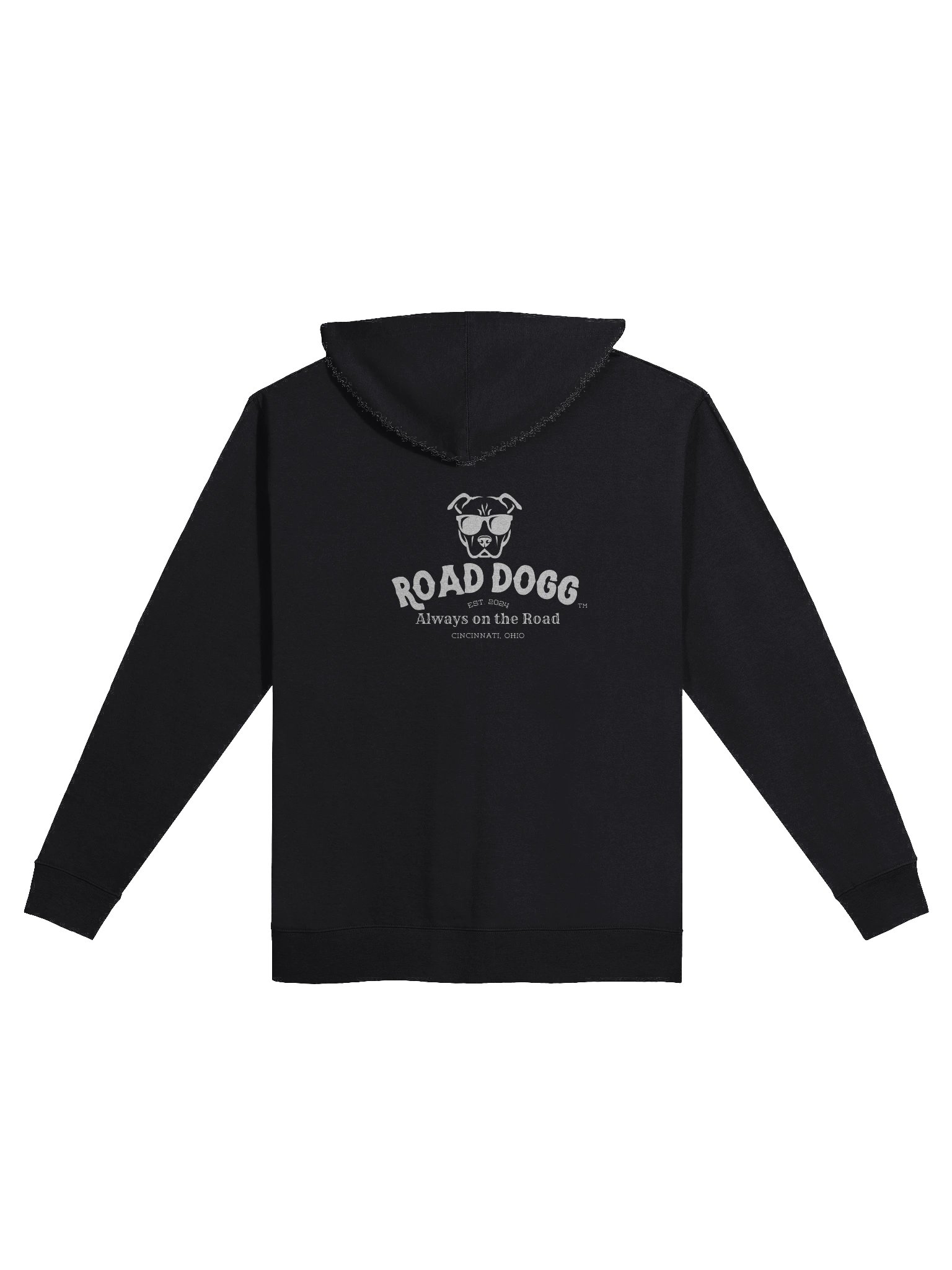 Road Dogg (TM) Zip Hoodie w/ Pockets Heathered Black/Grey product image (2)
