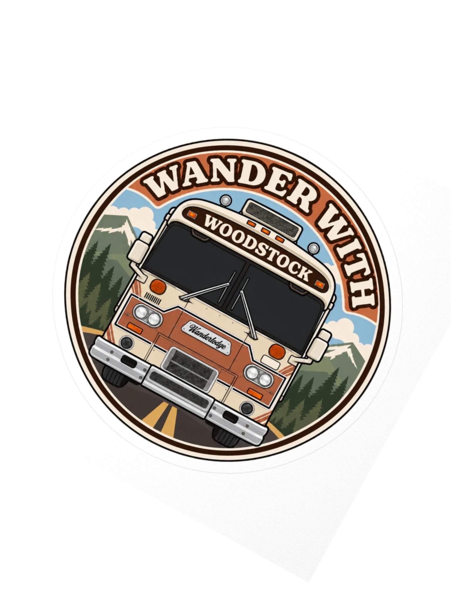Woodstock Front & Center Sticker — Dark Windshield product image (2)