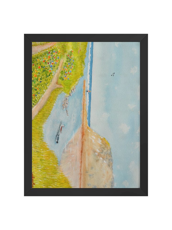 Lone Fisherman By The Sea product image (1)