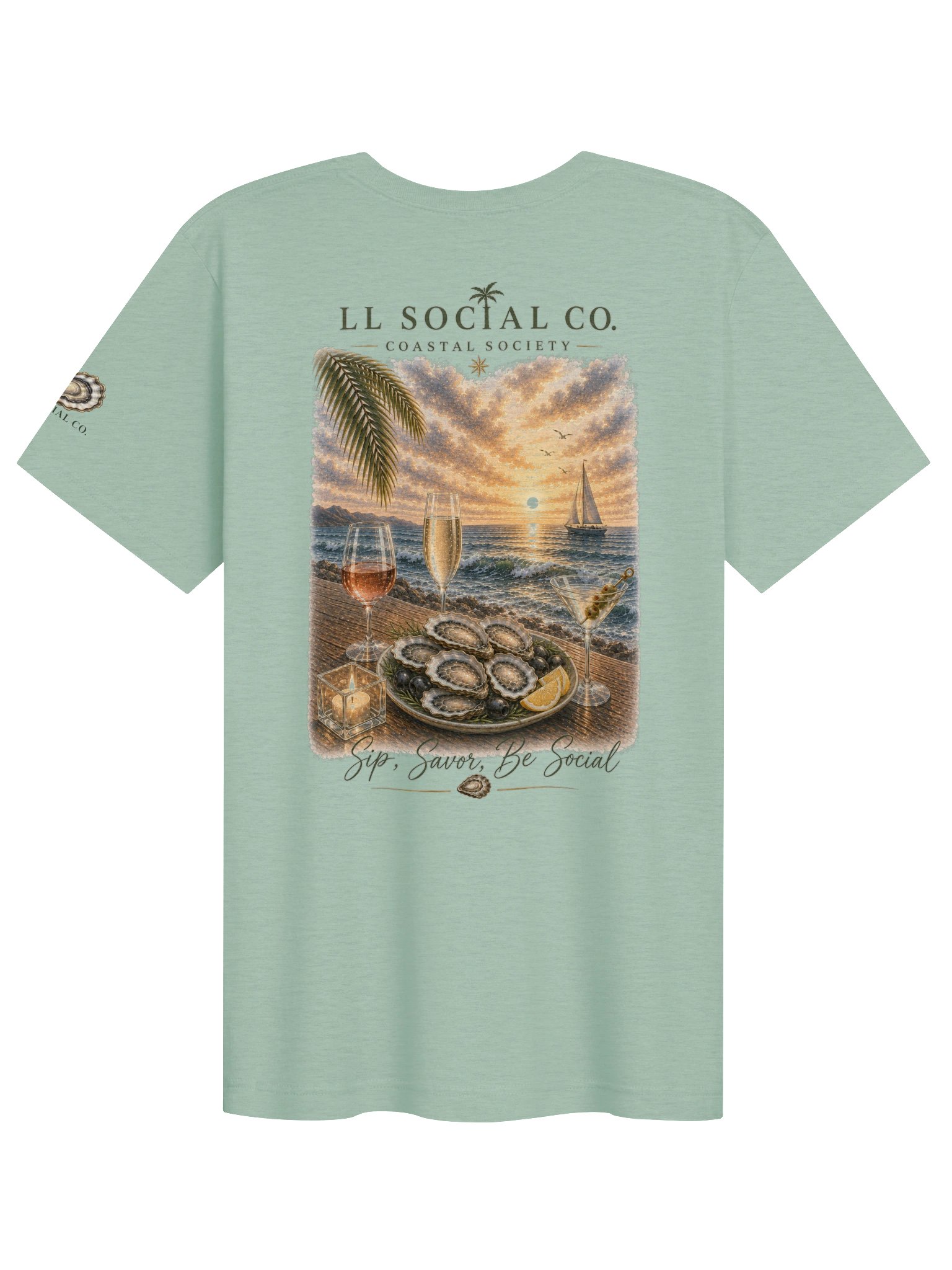Sip, Savor, Be Social – Unisex Coastal Resort Tee product image (19)