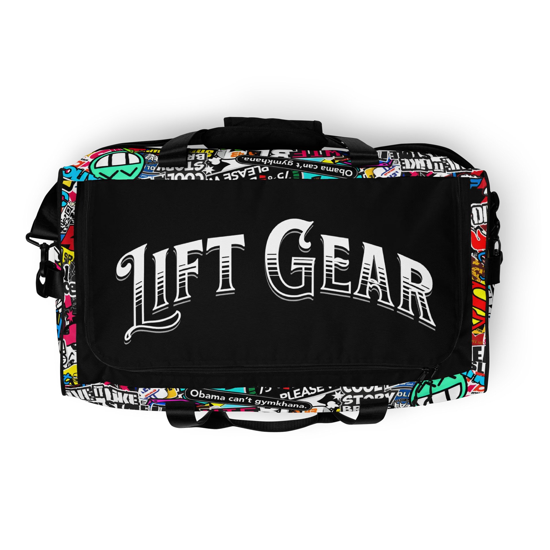 Sticker Bomb All-Over Print Duffle Bag product image (3)