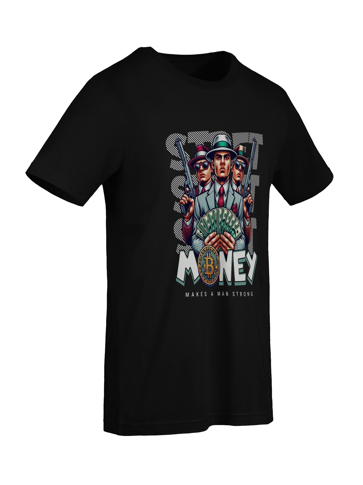 Gangster Money Bitcoin T-Shirt product image (9)