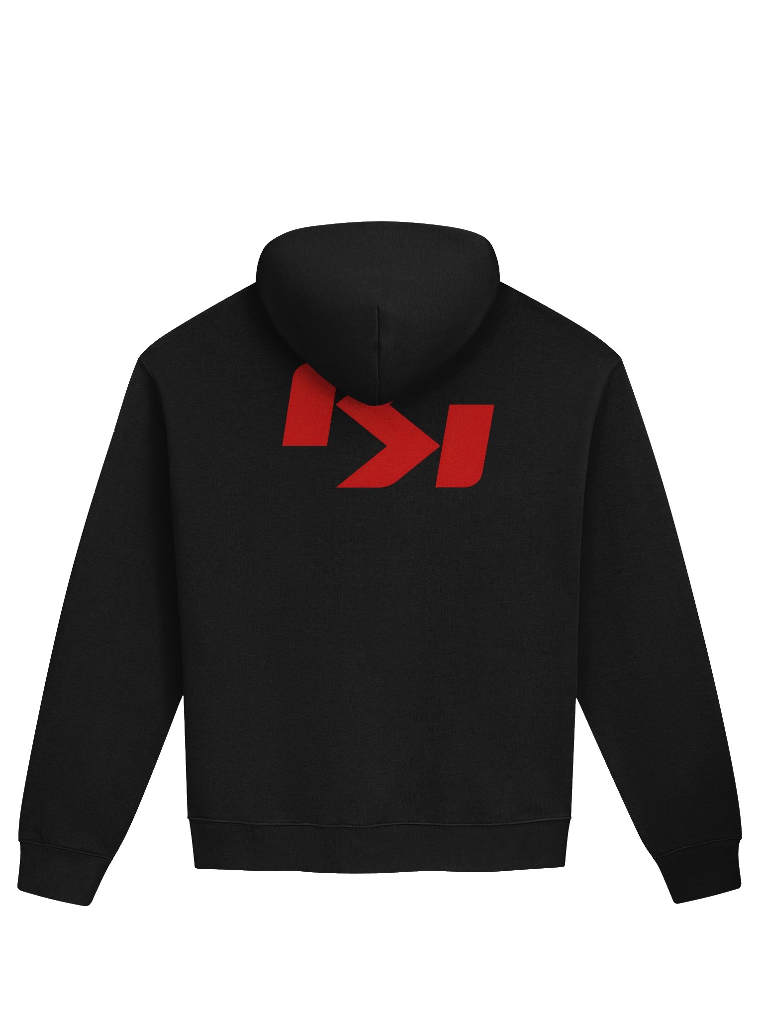 Black Hoodie w/red logo on back product image (2)