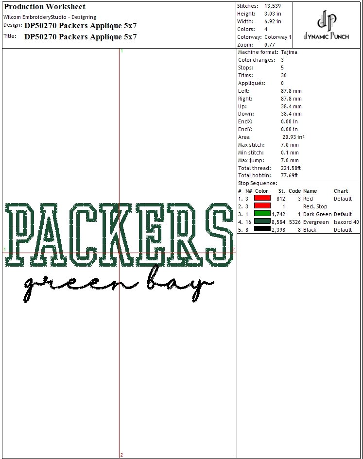 NFL PACKERS APPLIQUE product image (2)