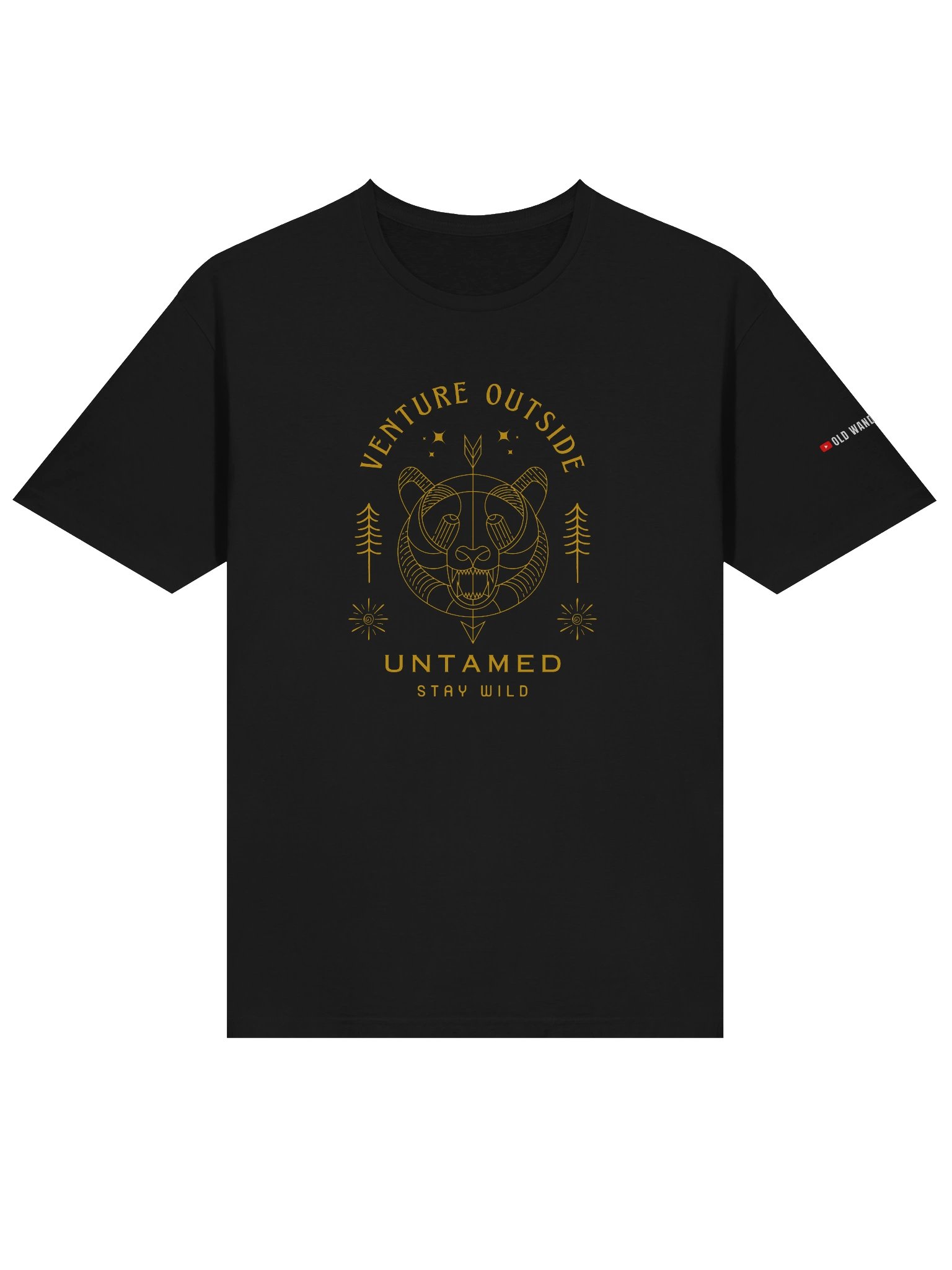 Venture Outside Black & Gold Unisex Tee product image (3)