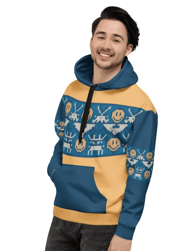 Retro Pixel Invader Hoodie – Classic Gamer Edition product image (5)