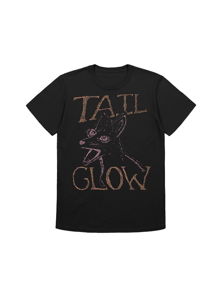 Tail Glow - Screaming Fox T-shirt - Black product image (1)