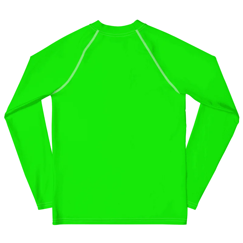 Wild Green Neon Youth Rashguard product image (8)