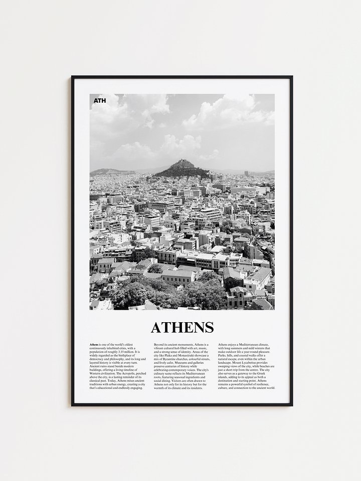 Athens 02 Newspaper Poster | Framed product image (1)