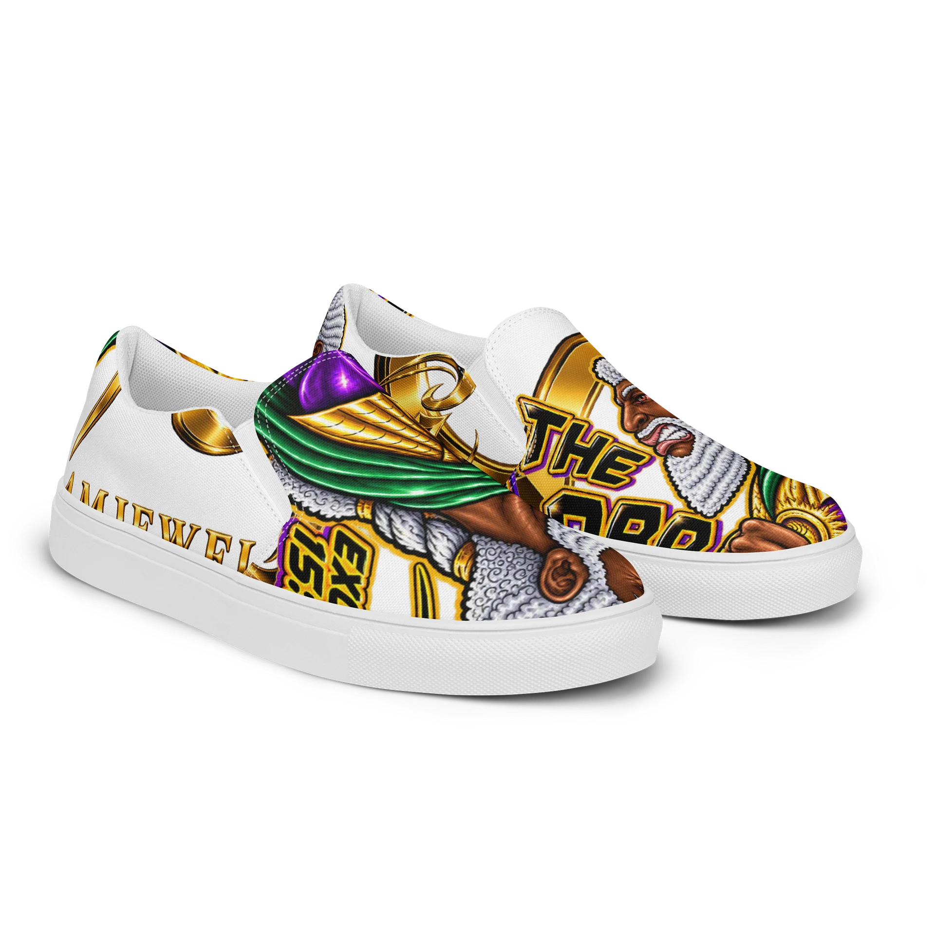 The Lord, A Man of War Graphic Slip-On Shoes product image (2)