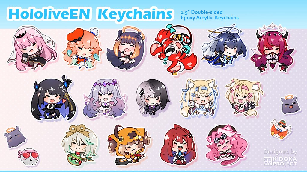 HoloEN Acrylic Keychains [PRE-ORDER] product image (1)