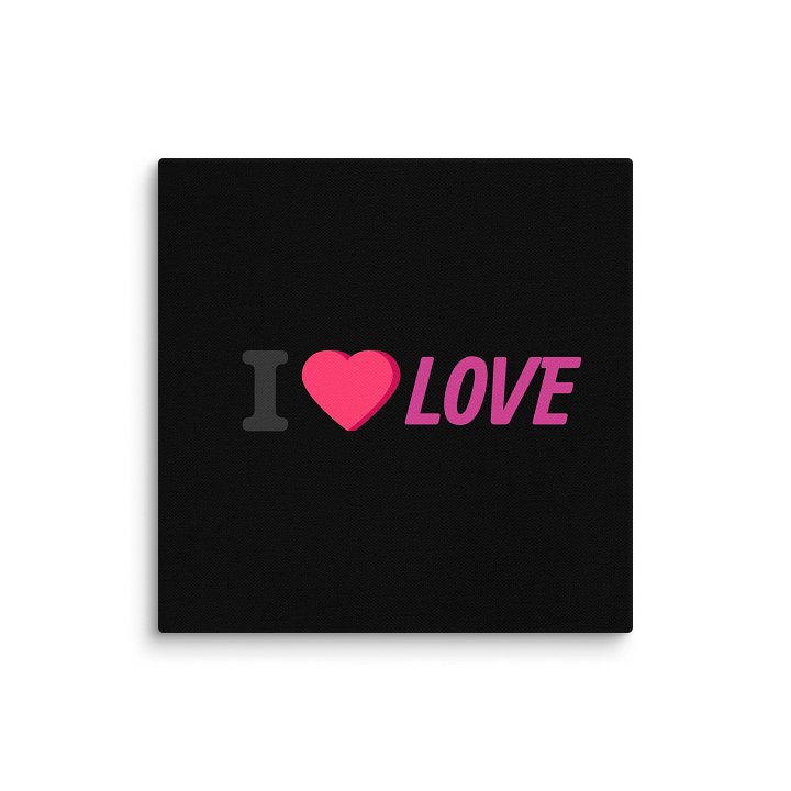 I heart Love 10"x10" Valentine's Day Wall Art product image (1)