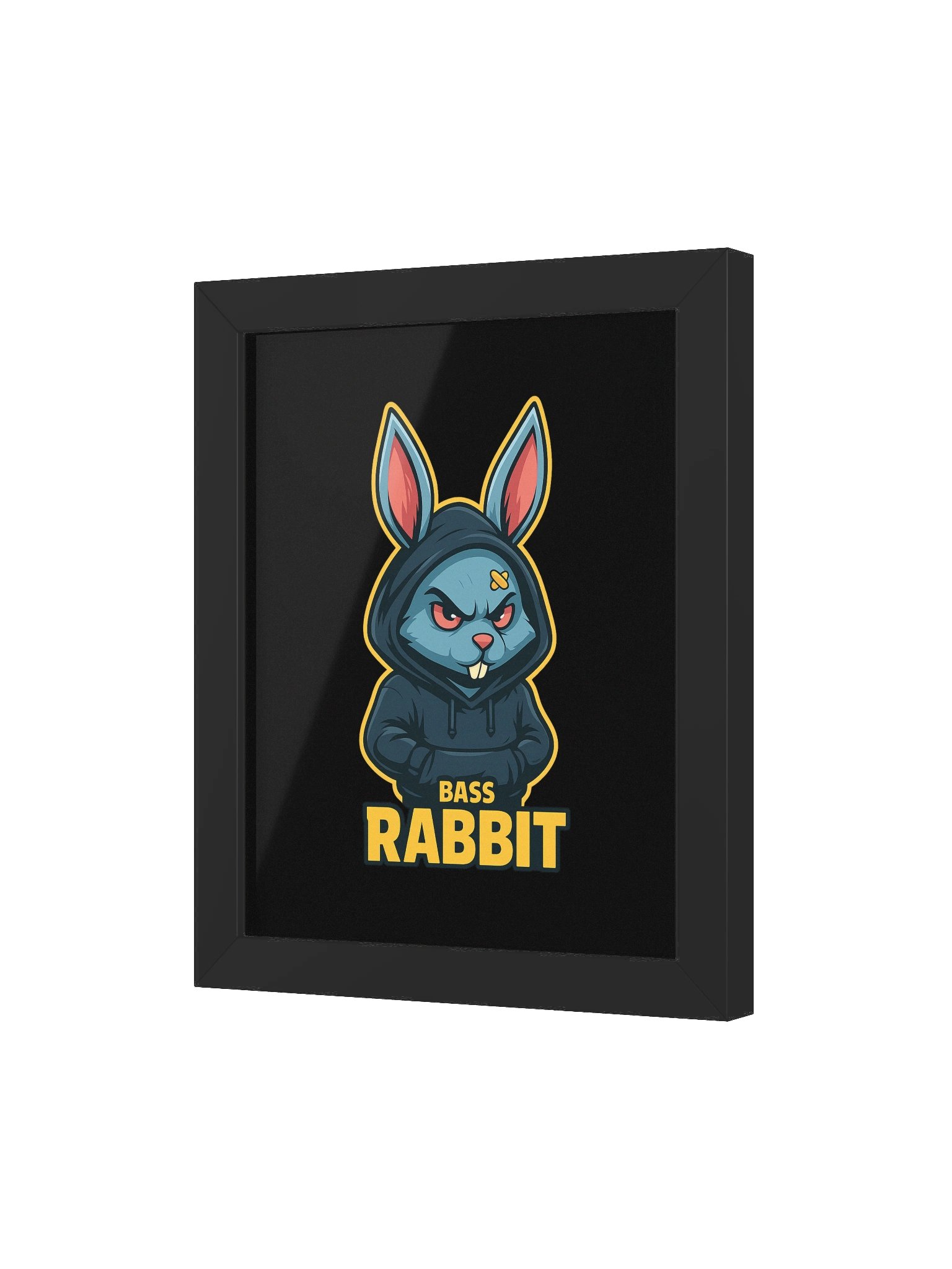 Framed High-Quality Bass Rabbit Poster (in) product image (3)