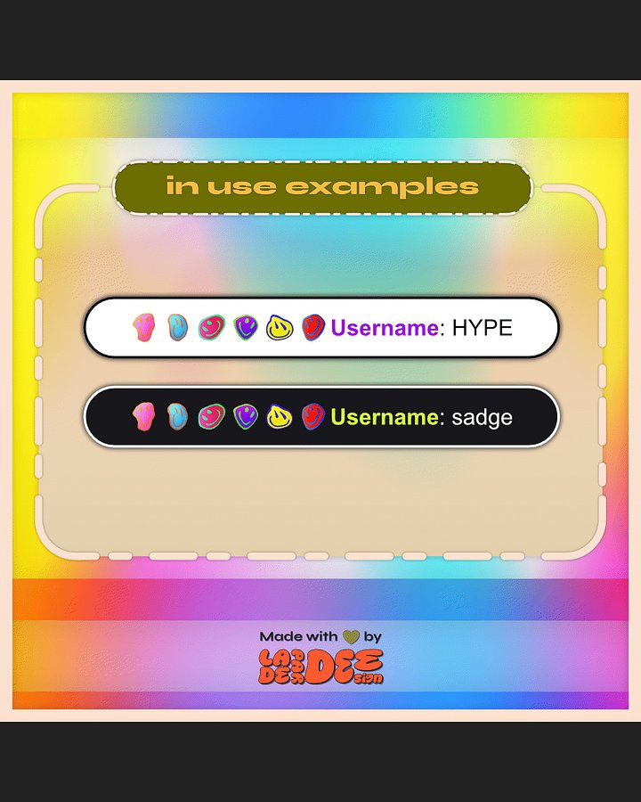 DrippyTrippySmileys Badges product image (2)