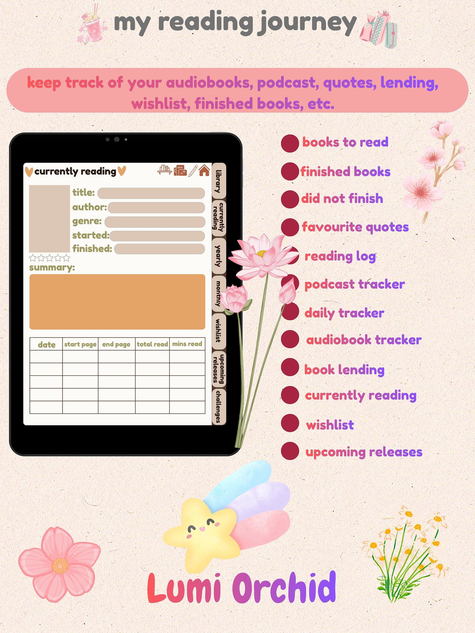 Digital Reading Journal product image (6)
