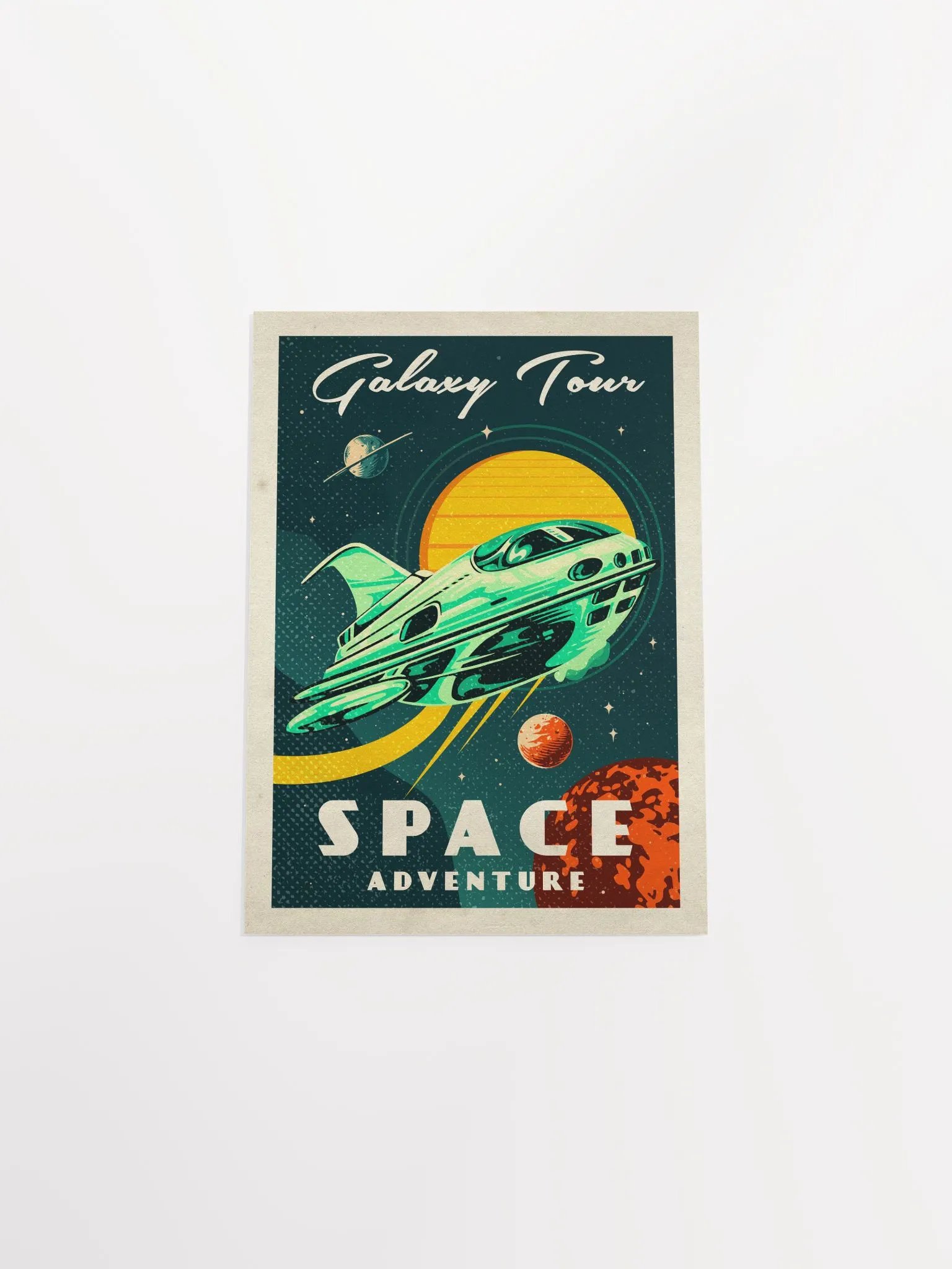 Galaxy Tour. Space adventure — Vintage space poster product image (9)