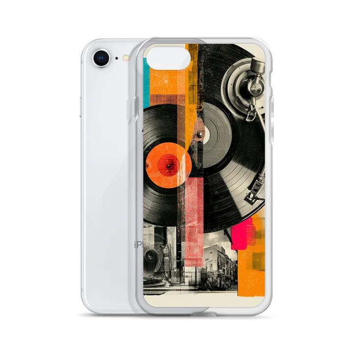 Vinyl Collage Clear iPhone Case product image (55)
