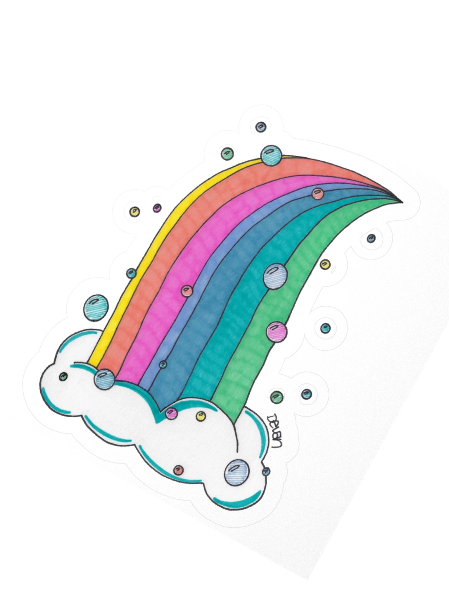 Rainbow Waterfall Sticker product image (2)