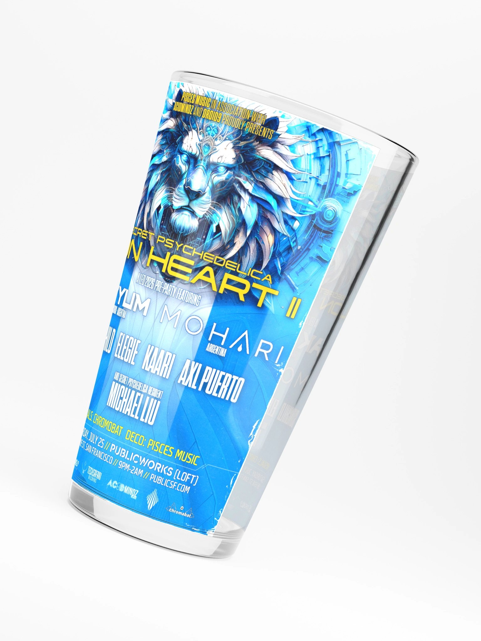 Lion Heart II Shaker Pint Glass product image (4)