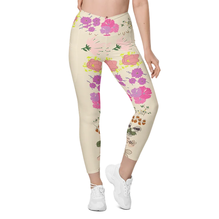 'PHILIUS' Floral Fusion Crossover Leggings product image (1)