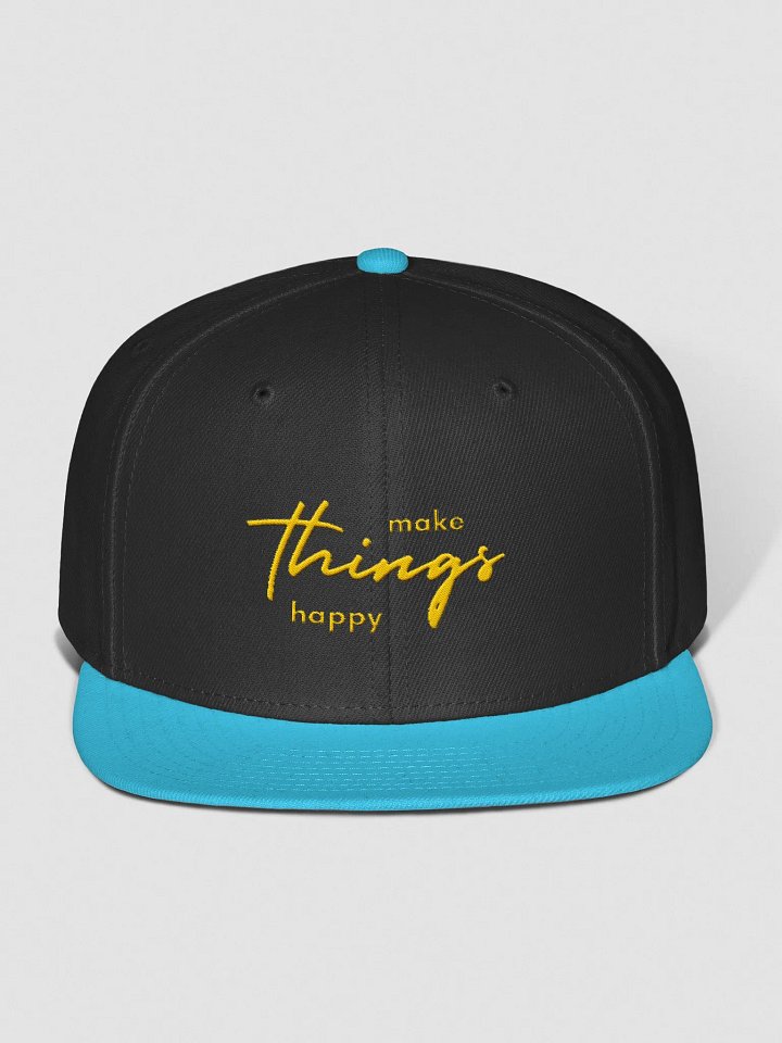 'Make Things Happy' Wool Blend Snapback Cap product image (1)