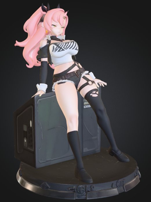 Sexy Nicole Demara .STL - 3D model instant download! Original fan art product image (2)