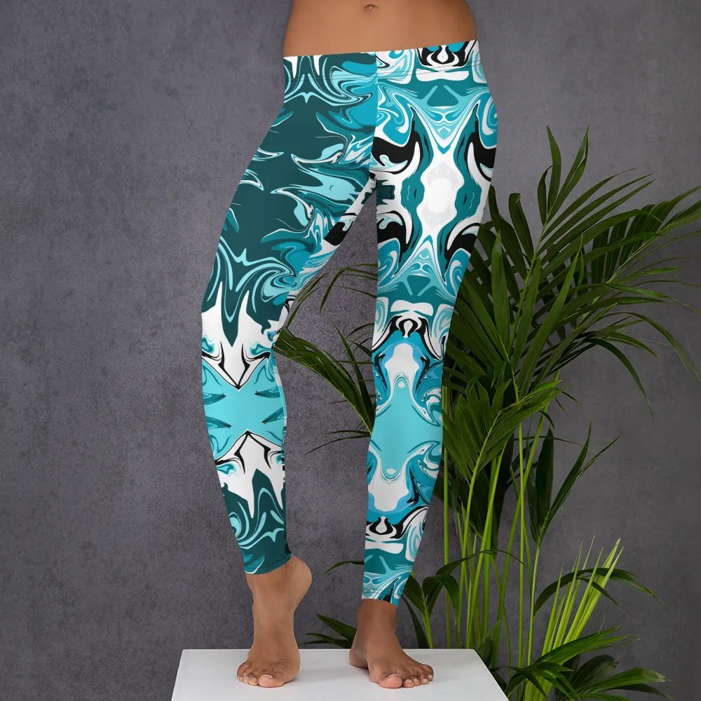 Blue Swirl Leggings product image (7)