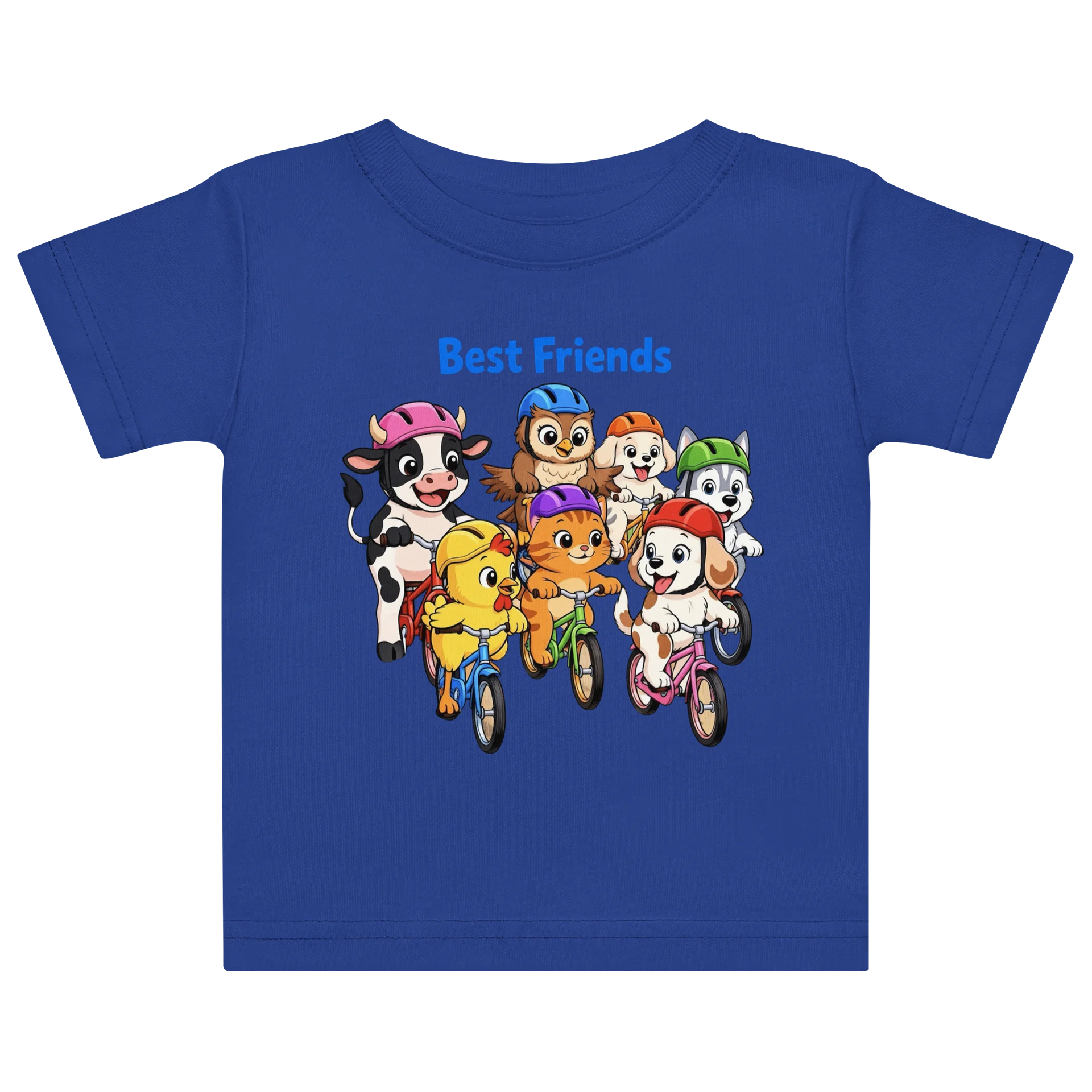 Best Friends Animal Bike Ride Baby Tee product image (1)