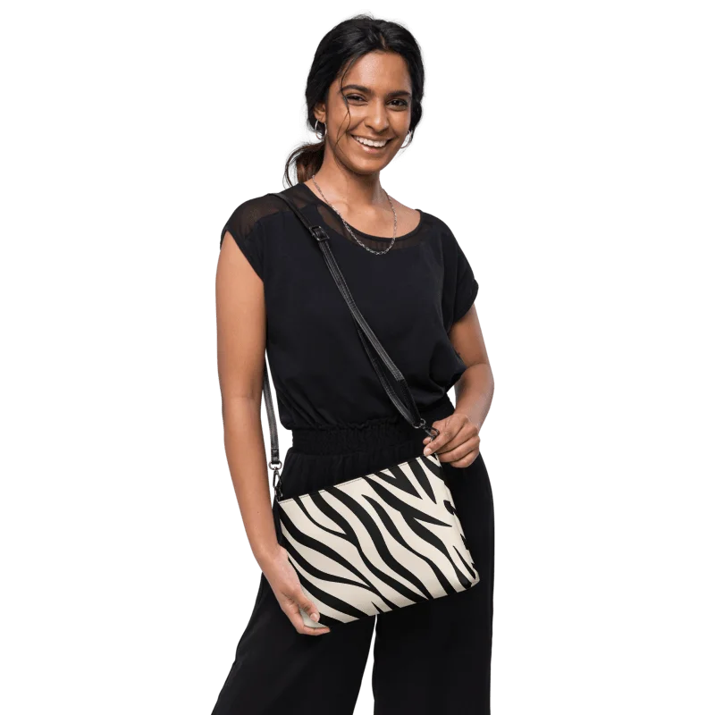 Zebra Wave All-Over Crossbody product image (1)